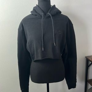 Crop black hoodie
